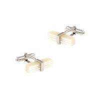 Cufflinks Man in Silver Madreperla 337N MP GEM